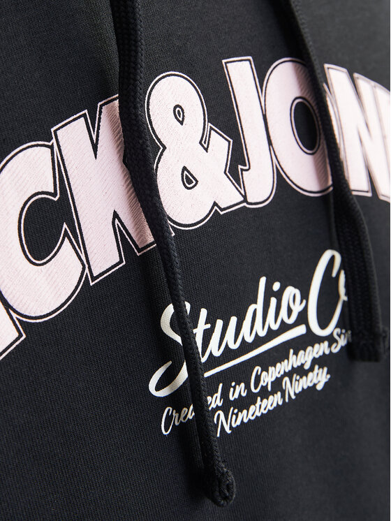 Jack&Jones Jack&Jones Majica dugih rukava Bronx 12262919 Crna Regular Fit