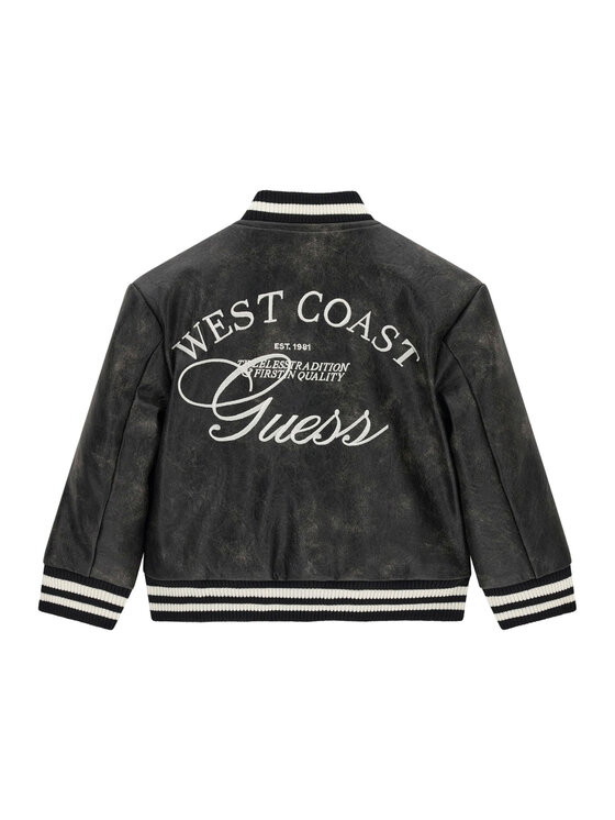 Guess Guess Kurtka bomber N6YL04 W2663 Czarny Regular Fit