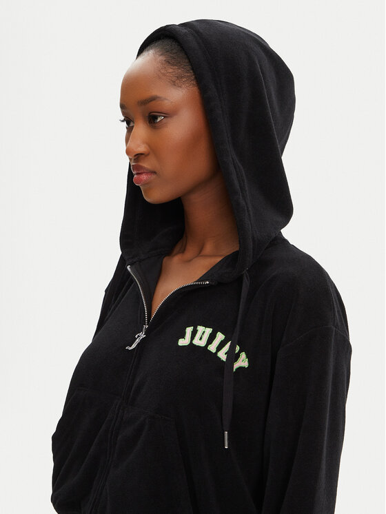Juicy Couture Juicy Couture Bluza Nala JCWAS125321 Czarny Oversize