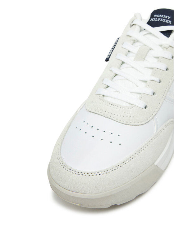 Tommy Hilfiger Tommy Hilfiger Laisvalaikio batai Retro Runner Mix Rwb FM0FM05371 Balta