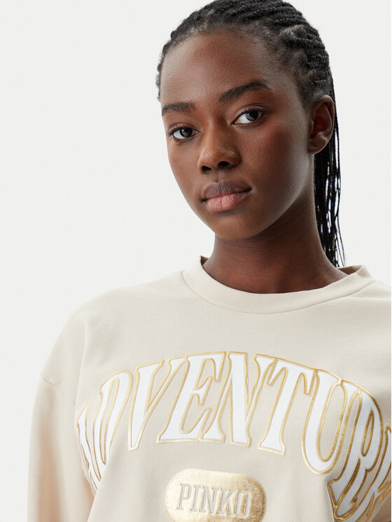PINKO PINKO Sweatshirt 104618 A2CZ C03 Beige Regular Fit