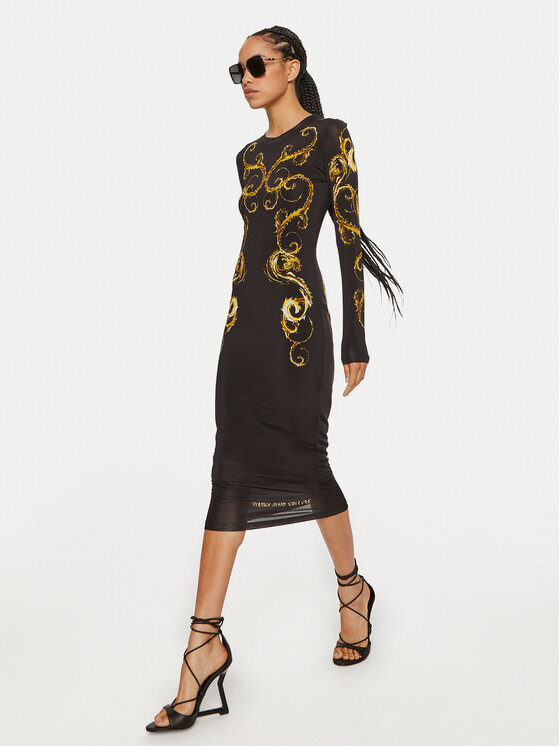 Versace Jeans Couture Sukienka codzienna 77HAO9P8 Czarny