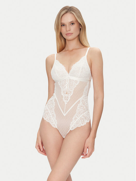 Hunkemöller Hunkemöller Body Posie 301853 Alb