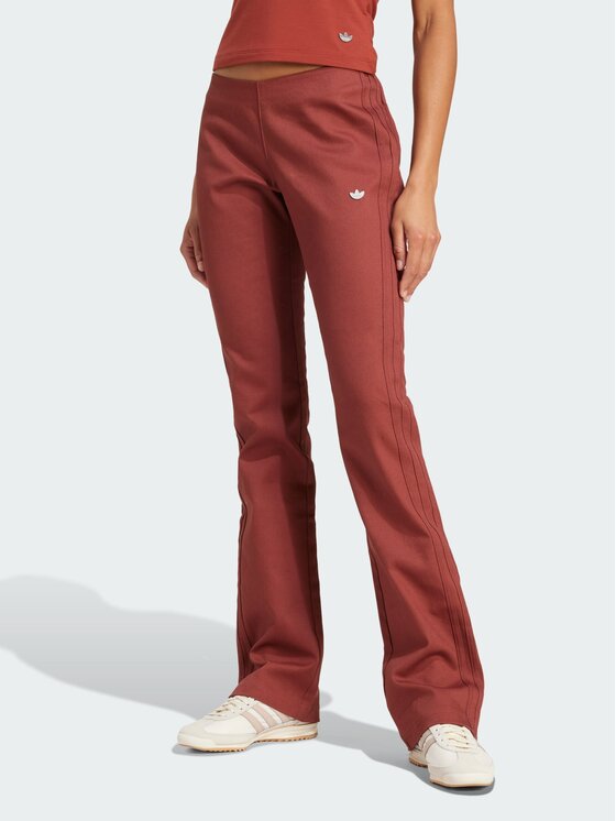 adidas adidas Spodnie dresowe Premium Essentials Czerwony ciemny Slim Fit