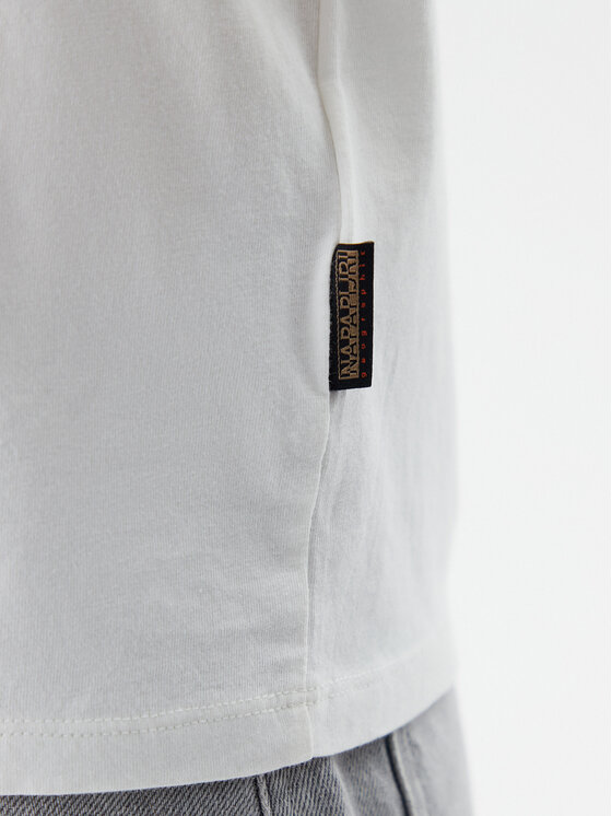 Napapijri Napapijri T-shirt S-Nina NP0A4H87 Bianco Regular Fit