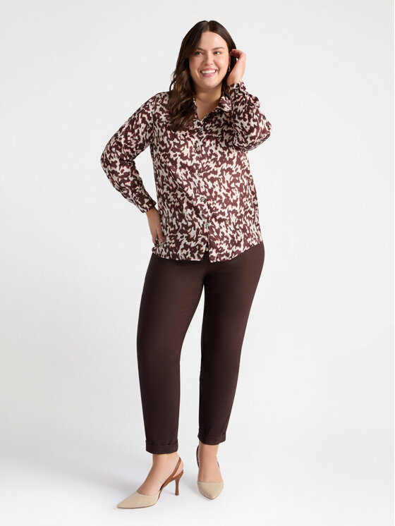 Fiorella Rubino Fiorella Rubino Camicia 5109T001350N0Z2 Marrone Regular Fit