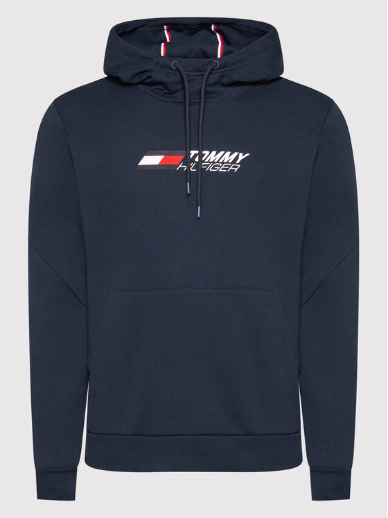 Tommy Hilfiger Tommy Hilfiger Bluza Essentials MW0MW22742 Granatowy Regular Fit