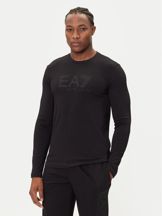 EA7 Emporio Armani Longsleeve 7M000900 AF10373 UC001 Czarny Regular Fit