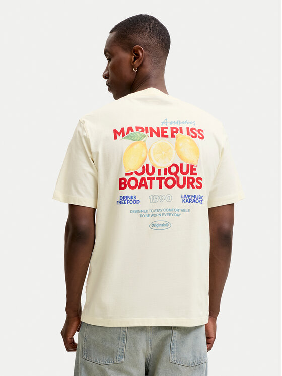Jack & Jones Tricou Riviera 12295202 Galben Regular Fit