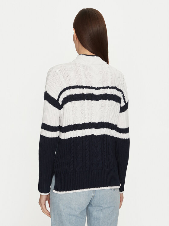 U.S. Polo Assn. U.S. Polo Assn. Sweter WUP1099 Granatowy Relaxed Fit