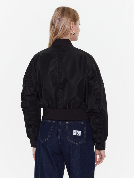 Calvin Klein Jeans Calvin Klein Jeans Μπόμπερ μπουφάν J20J220343 Μαύρο Regular Fit