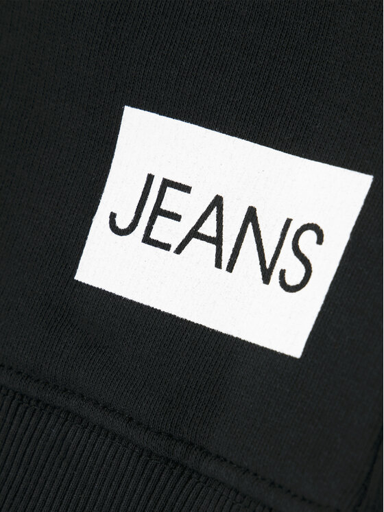 Calvin Klein Jeans Calvin Klein Jeans Mikina Logo Sweatshirt IU0IU00091 Černá Regular Fit