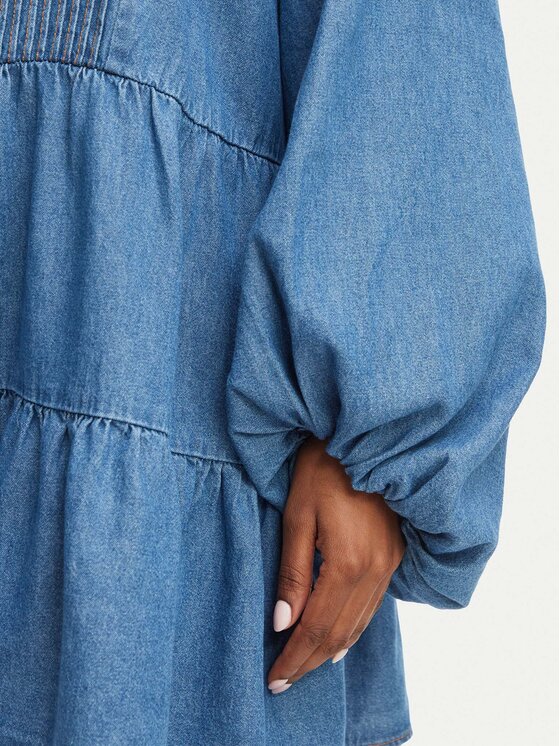 Bardot Bardot Jeanskleid Antonia 91440DB Blau Regular Fit