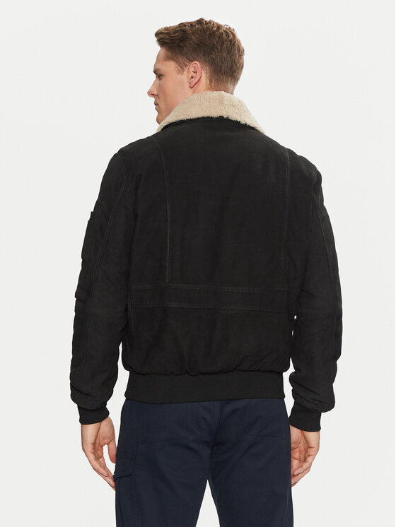 Aeronautica Militare Aeronautica Militare Giacca in similpelle 242PN948PL248 Nero Regular Fit