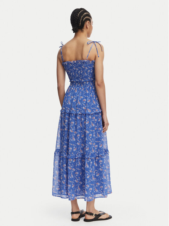 Tommy Jeans Tommy Jeans Sommerkleid DW0DW20339 Blau Regular Fit