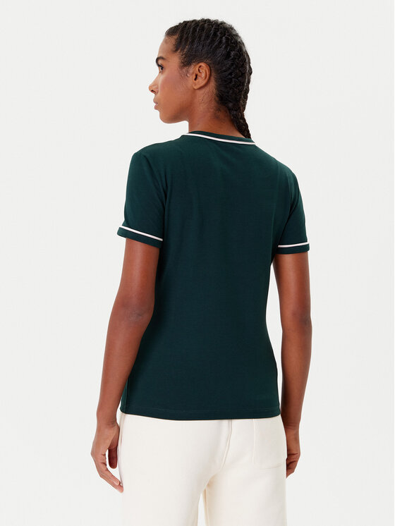 Lacoste Lacoste T-krekls TF5289 Zaļš Slim Fit