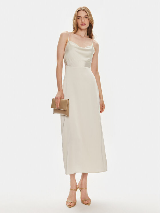 Vila Vila Coctailkleid Ravenna 14085601 Beige Regular Fit