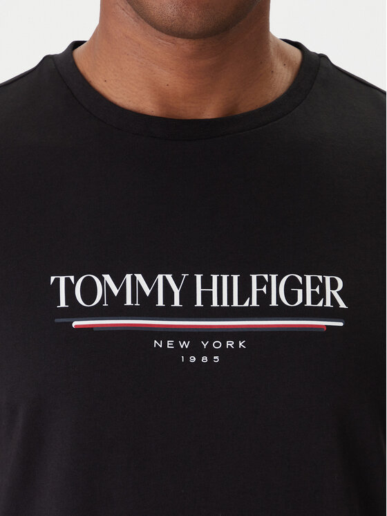 Tommy Hilfiger Tommy Hilfiger T-Shirt Brand Love MW0MW40324 Černá Regular Fit