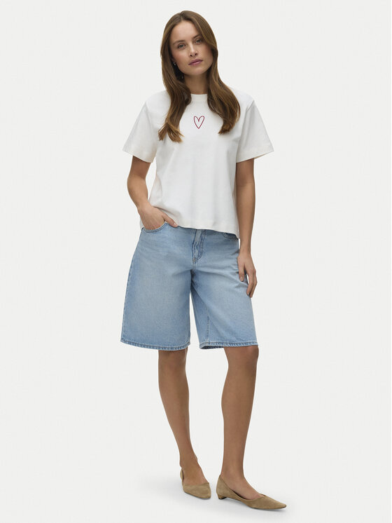 Vero Moda Vero Moda T-Shirt Sara 10311633 Bílá Regular Fit