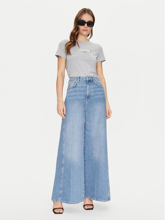 Guess Jeans Guess Jeans Тишърт W5RI54 J1314 Сив Regular Fit