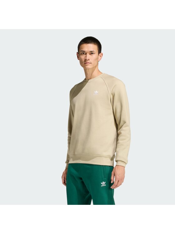 adidas adidas Longsleeve Trefoil Essentials Crew Beżowy Regular Fit