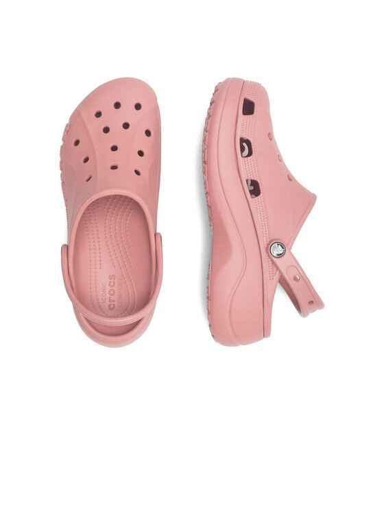 Crocs Crocs Klapki BAYA PLATFORM CLOG 208186-682 Różowy