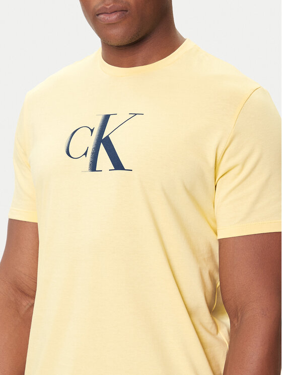 Calvin Klein Jeans Calvin Klein Jeans T-särk Center Monogram LV04RC857G Kollane Regular Fit
