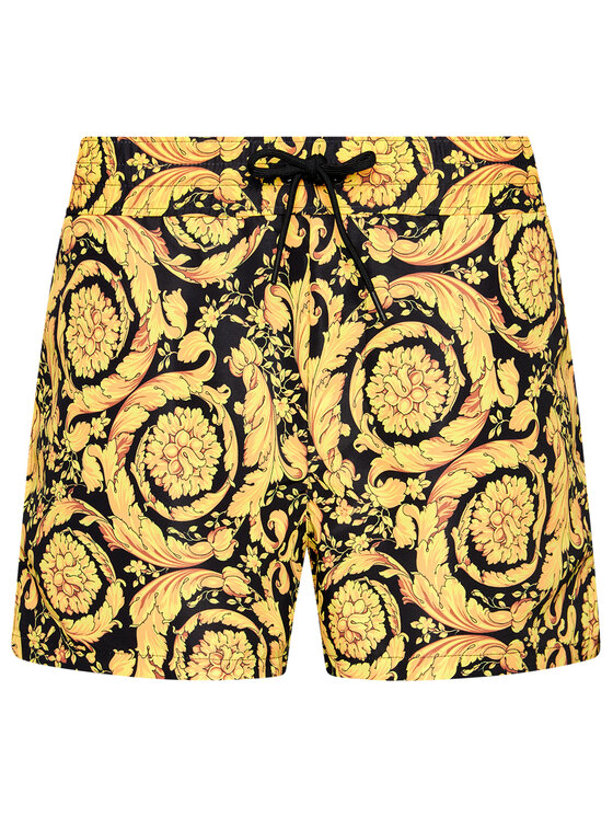 Versace Versace Szorty kąpielowe ABU05020 Żółty Regular Fit