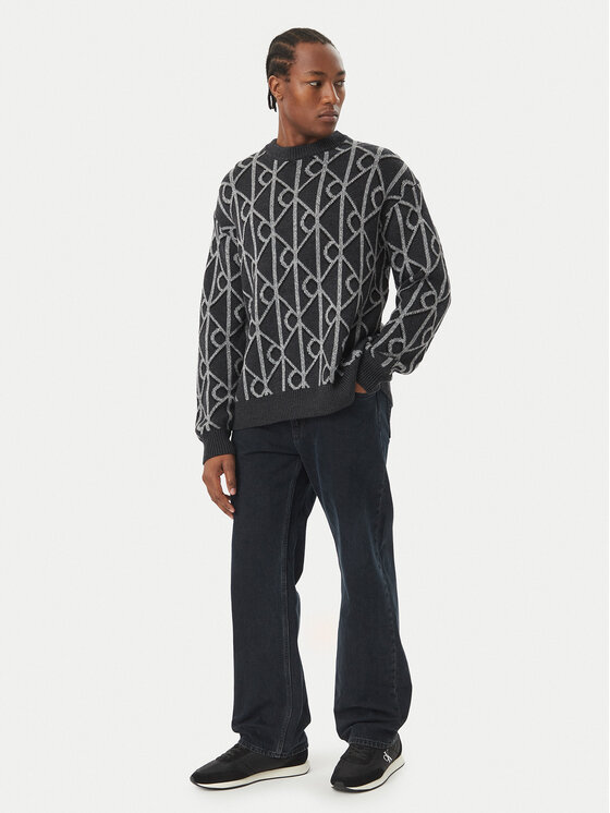 Calvin Klein Calvin Klein Pulover LV04LH314G Črna Regular Fit