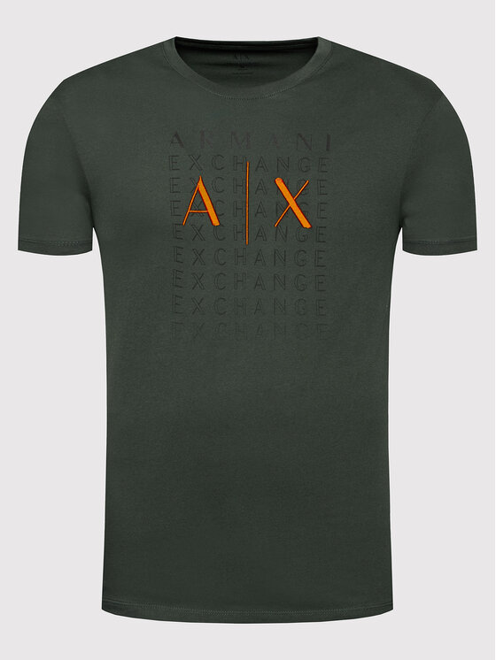 Armani Exchange Armani Exchange T-Shirt 6KZTBW ZJV5Z 1863 Zielony Regular Fit