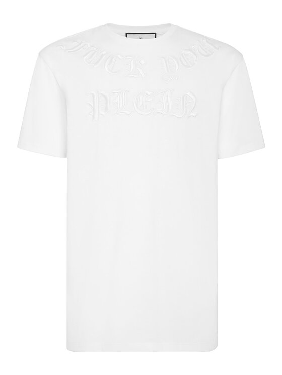 PHILIPP PLEIN PHILIPP PLEIN T-Shirt 855 Biały Regular Fit