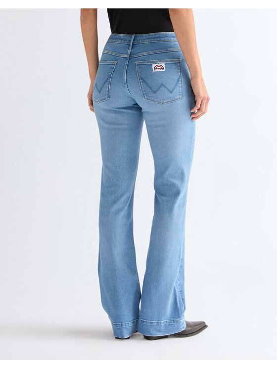 Wrangler Wrangler Jeansy FLARE Niebieski Bootcut Fit