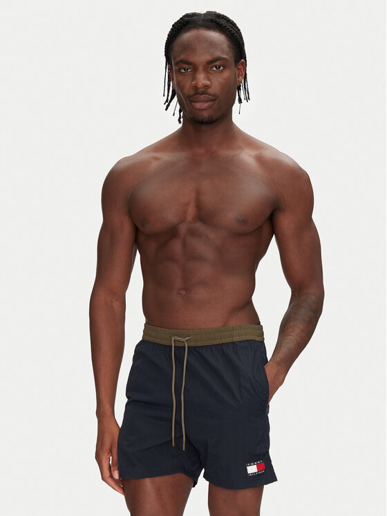 Tommy Hilfiger Tommy Hilfiger Peldšorti UM0UM03455 Tumši zils Slim Fit