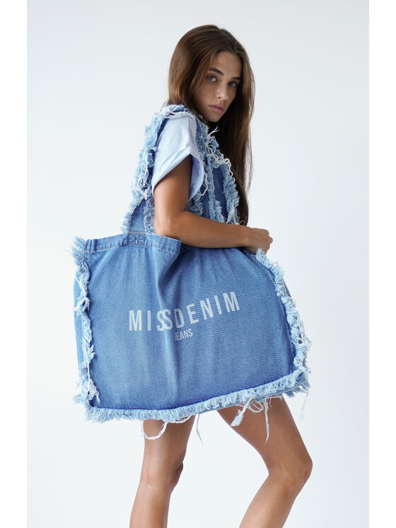 MissDenim MissDenim Torba Blue Ripped Bag Niebieski