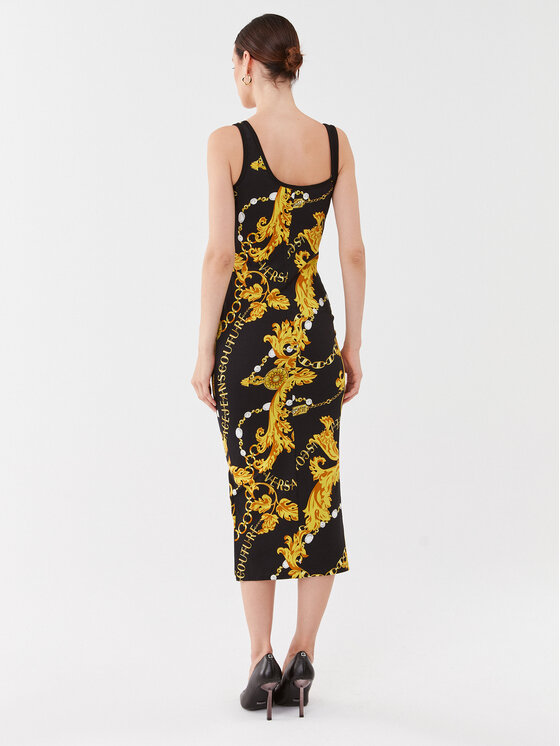 Versace Jeans Couture Versace Jeans Couture Kasdieninė suknelė 75HAO976 Juoda Slim Fit