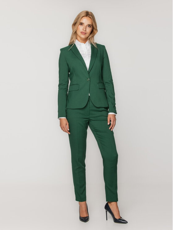 Willsoor Willsoor Marynarka 67048 Zielony Regular Fit