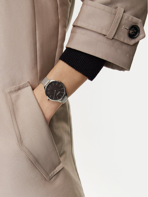 Obaku Obaku Hodinky Kaffe V257LHCNMC Stříbrná