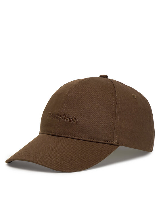 Calvin Klein Calvin Klein Czapka z daszkiem Logo Embroidery Baseball Cap Asi LV04D5013G Brązowy