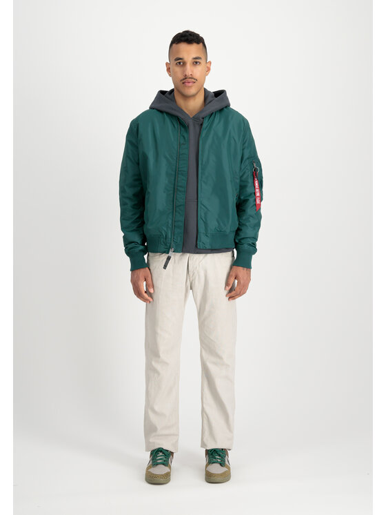 Alpha Industries Alpha Industries Kurtka bomber MA-1 TT Two Tone Bomber Jacket Zielony Slim Fit