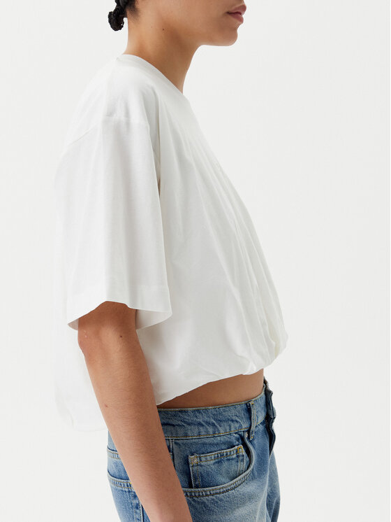 PINKO PINKO T-Shirt Torrone 104257 A2F8 Bílá Regular Fit
