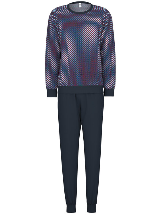 Calida Calida Piżama 42589 Granatowy Comfortable Fit