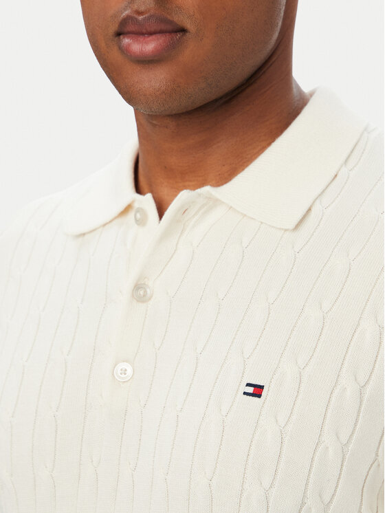 Tommy Hilfiger Tommy Hilfiger Пуловер Classic MW0MW41955 Кремав Regular Fit