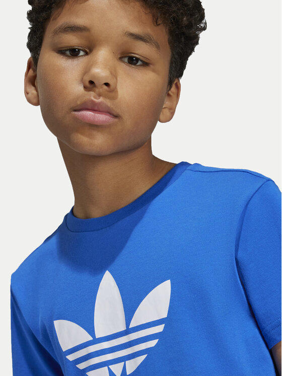 adidas adidas T-Shirt adicolor Trefoil IY7425 Niebieski Regular Fit