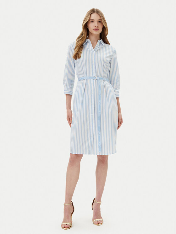 JOOP! JOOP! Rochie tip cămașă 58 252D58Dominique 30046521 Albastru celest Regular Fit
