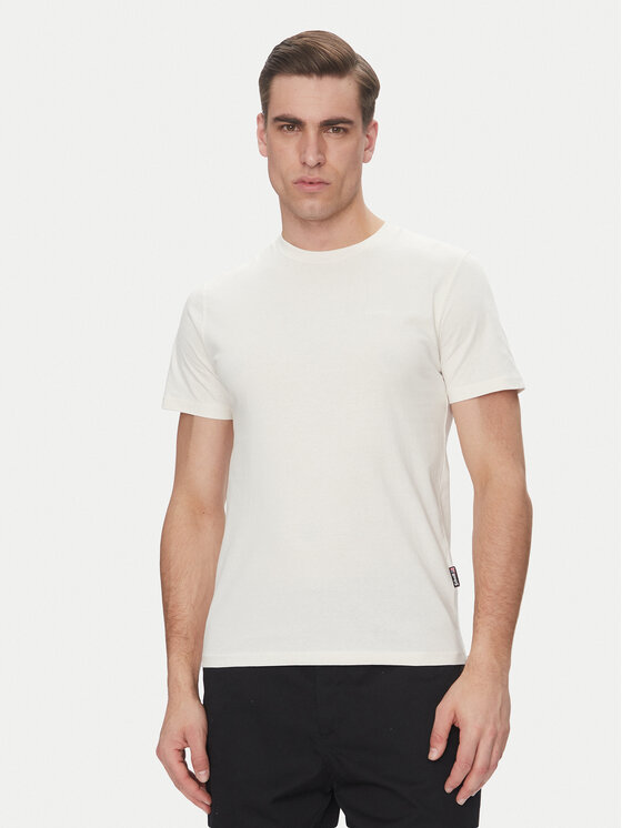 T-Shirt SCHOTT N.Y.C., Größe XL Weiß Tsstuarts