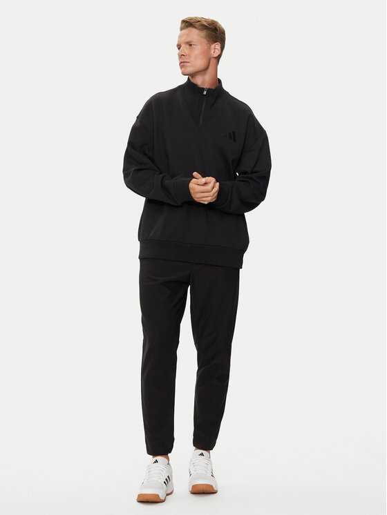 adidas adidas Μπλούζα ALL SZN Fleece IX1250 Μαύρο Loose Fit