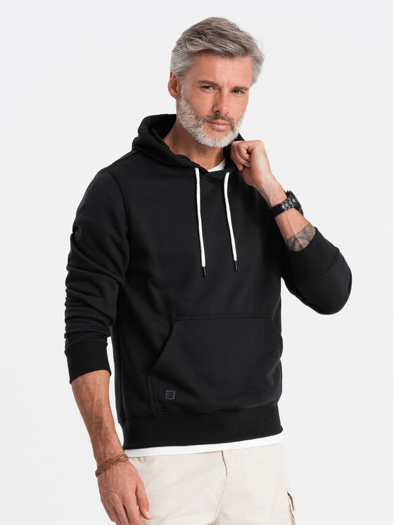 Ombre Ombre Mikina B979 Černá Regular Fit