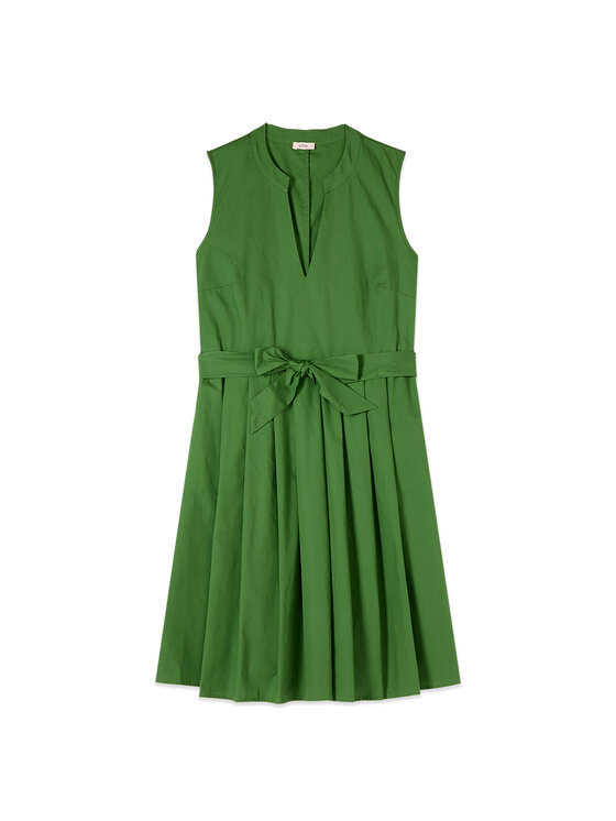 Oltre Oltre Vestito da giorno 7007R105116N015 Verde Flare Fit