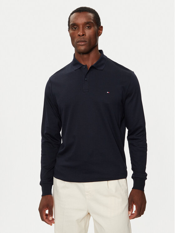 Tommy Hilfiger Polo MW0MW37317 Tumši zils Regular Fit