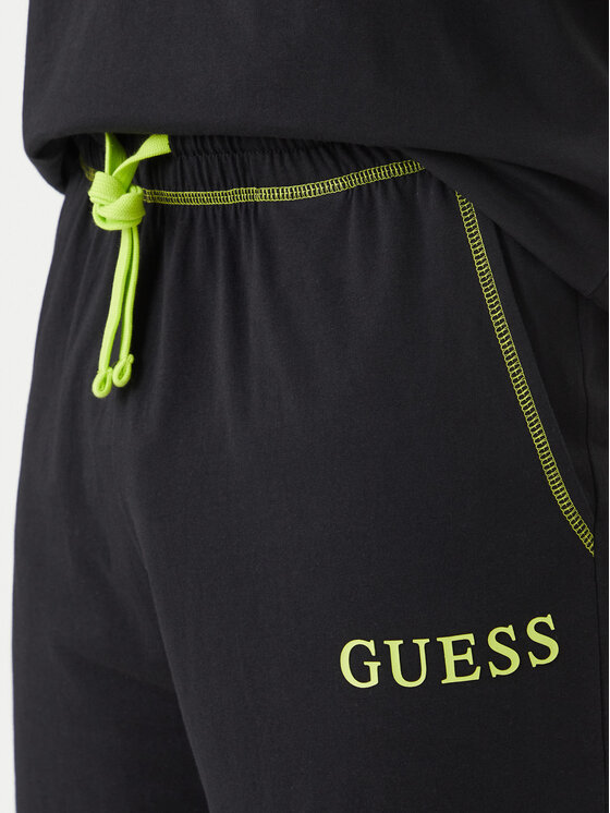 Guess Guess Pidžama U6GX03 KCAM1 Crna Regular Fit
